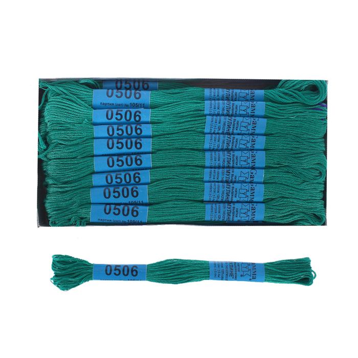 Мулине, №0506, 8±1м, цвет тёмно-зелёный