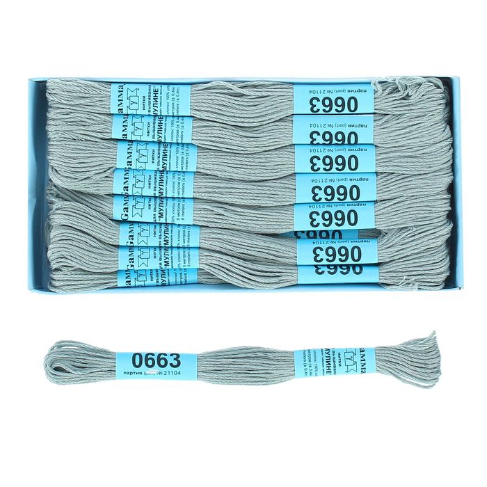 Мулине, №0663, 8±1м, цвет серый