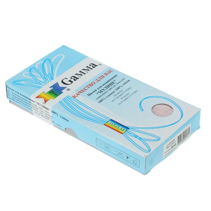 Мулине, №3010, 8±1м, цвет бледно-розовый