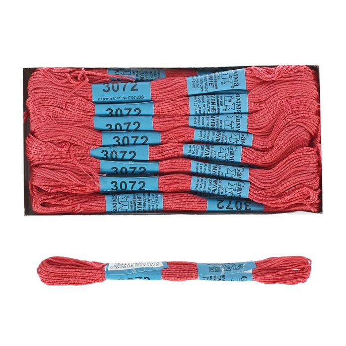 Мулине, №3072, 8±1м, цвет тёмно-тёмно-розовый