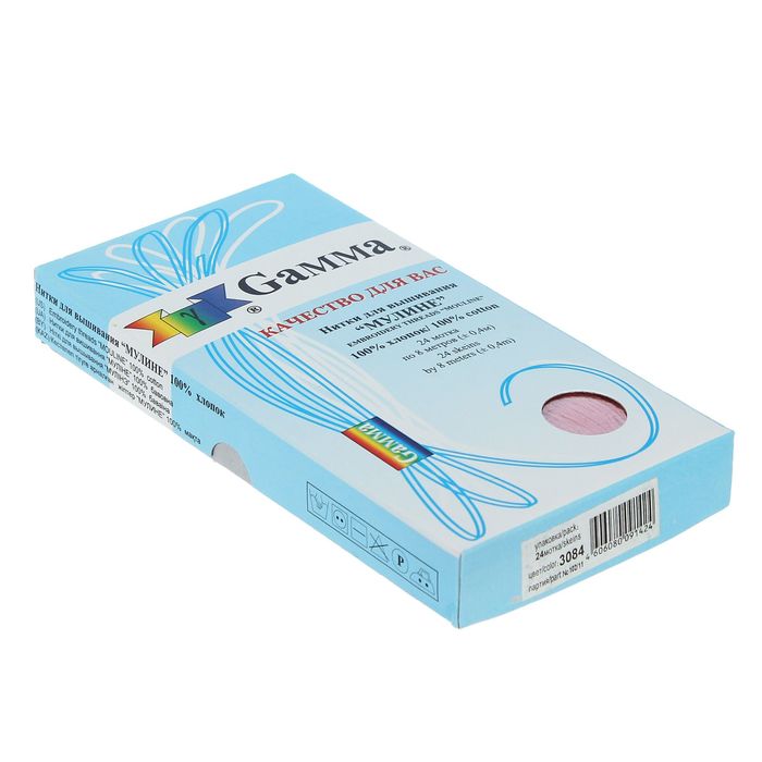 Мулине, №3084, 8±1м, цвет грязно розовый