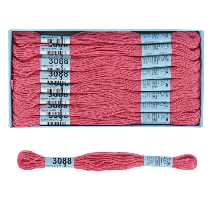 Мулине, №3088, 8±1м, цвет розовый