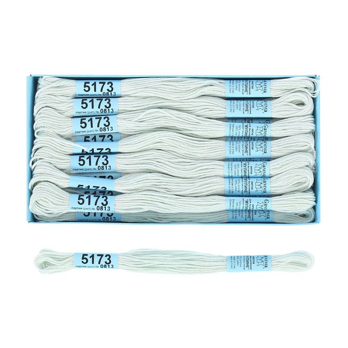 Мулине, №5173, 8±1м, цвет светло-светло-голубой
