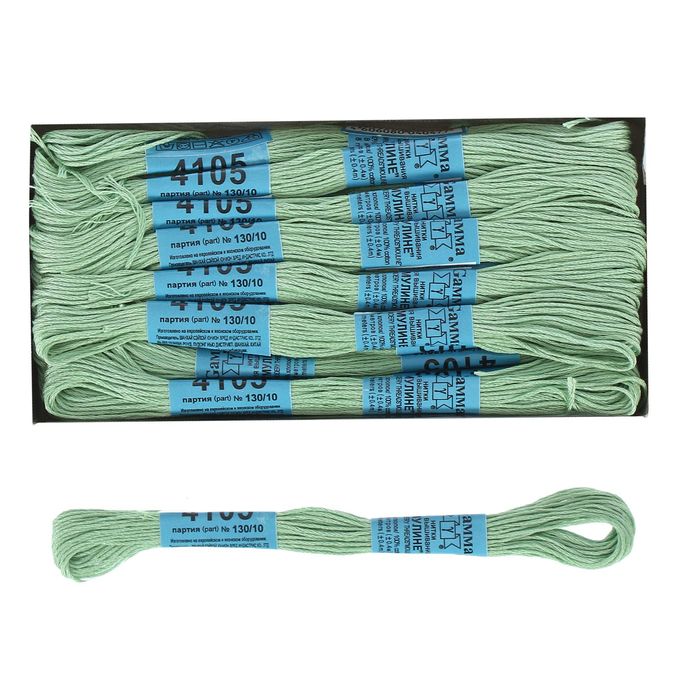 Мулине, №4105, 8±1м, цвет светло-серо-зелёный