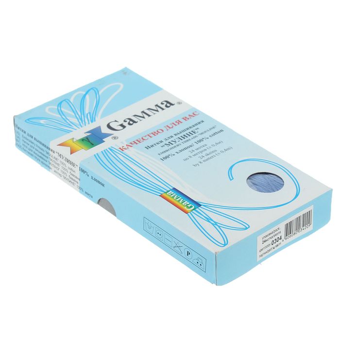 Мулине, №0304, 8±1м, цвет светло-синий