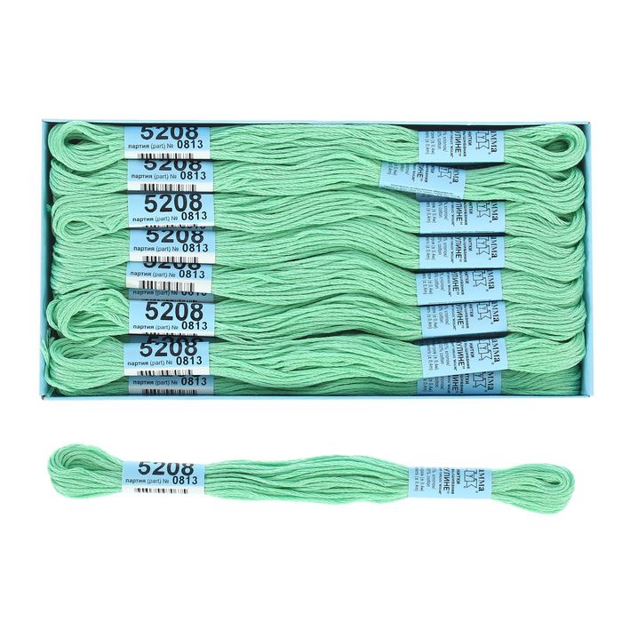 Мулине, №5208, 8±1м, цвет мятный