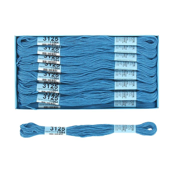 Мулине, №3125, 8±1м, цвет светло-светло-синий