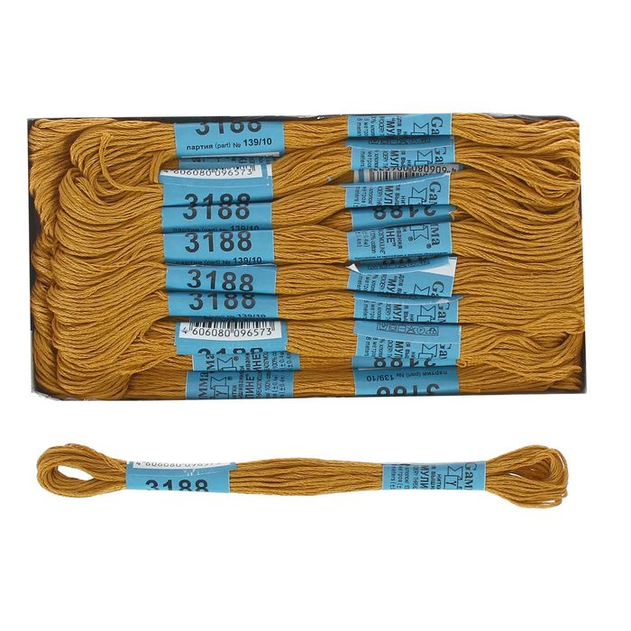 Мулине, №3188, 8±1м, цвет горчичный