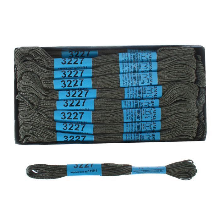 Мулине, №3227, 8±1м, цвет тёмно-серый