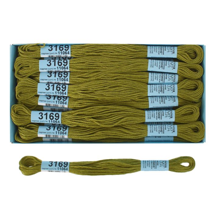 Мулине, №3169, 8±1м, цвет светло-зелёный