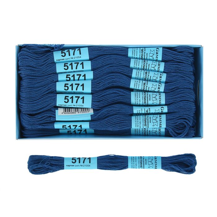 Мулине, №5171, 8±1м, цвет сине-серый