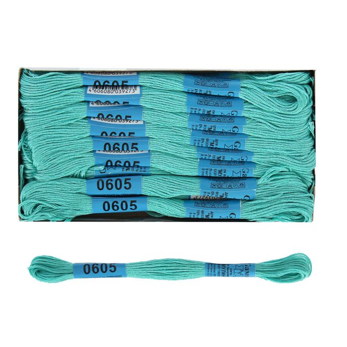 Мулине, №0605, 8±1м, цвет светло-бирюзовый