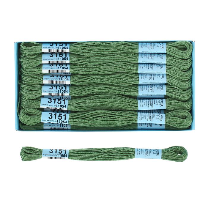Мулине, №3151, 8±1м, цвет зелёный