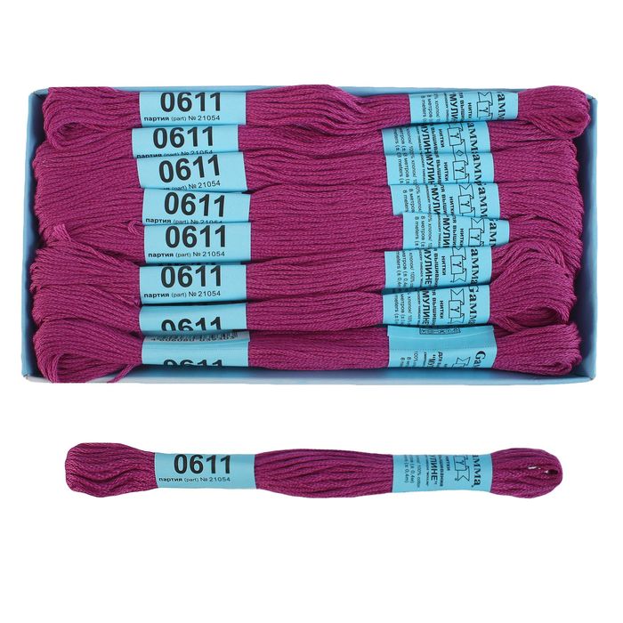 Мулине, №0611, 8±1м, цвет ярко-сиреневый