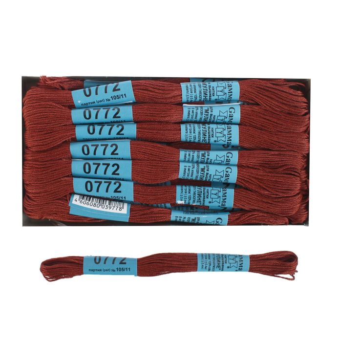 Мулине, №0772, 8±1м, цвет коричневый