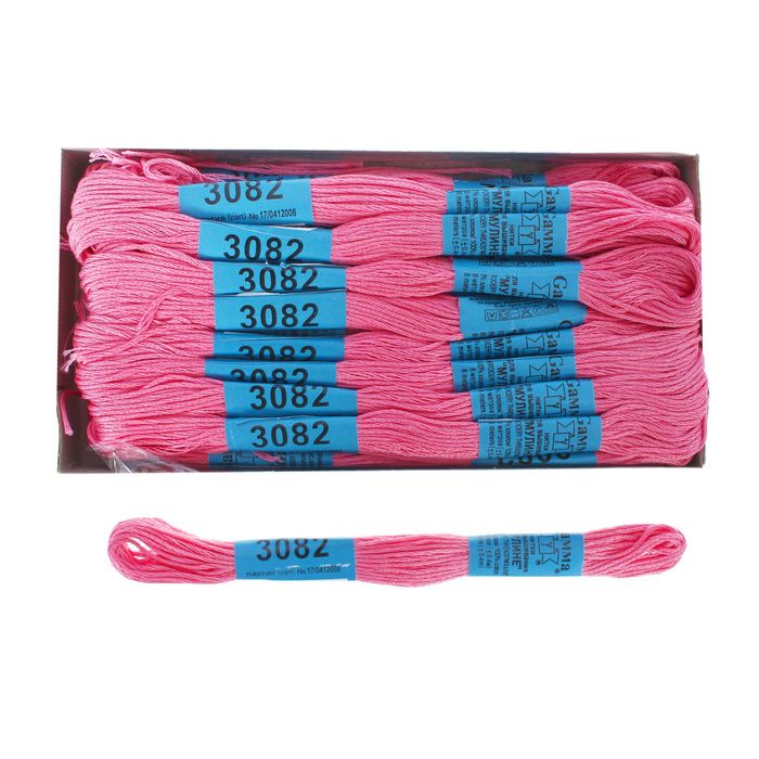 Мулине, №3082, 8±1м, цвет тёмно-розовый