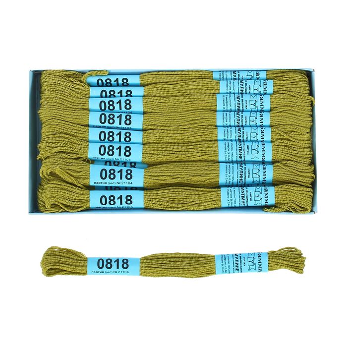 Мулине, №0818, 8±1м, цвет оливковый