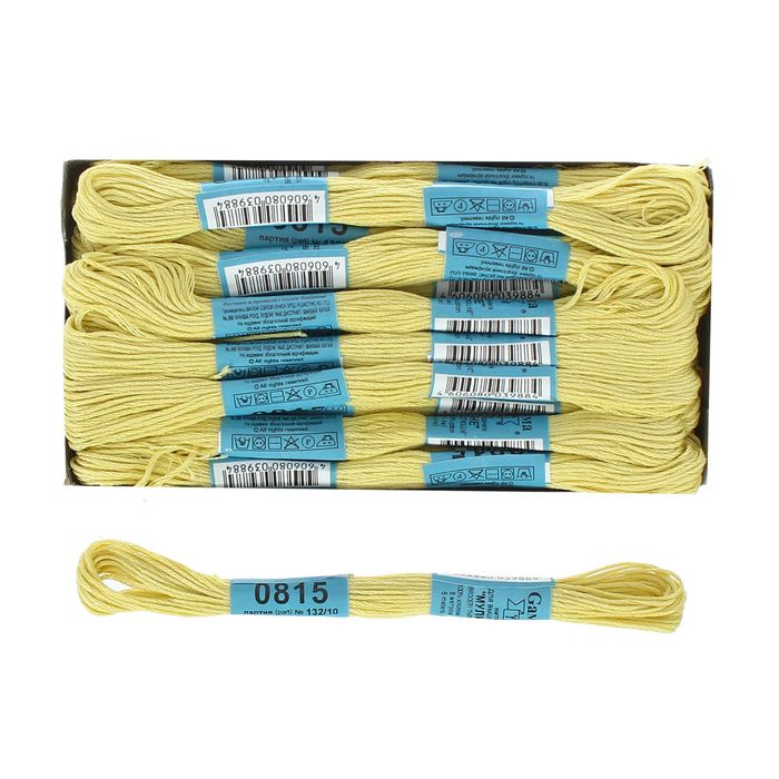 Мулине, №0815, 8±1м, цвет бледно-жёлтый
