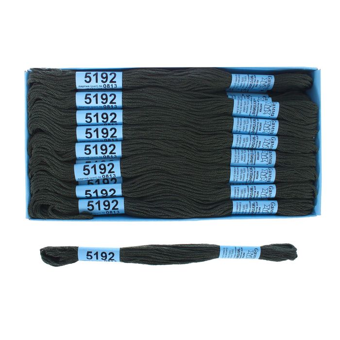 Мулине, №5192, 8±1м, цвет тёмно-серо-зелёный