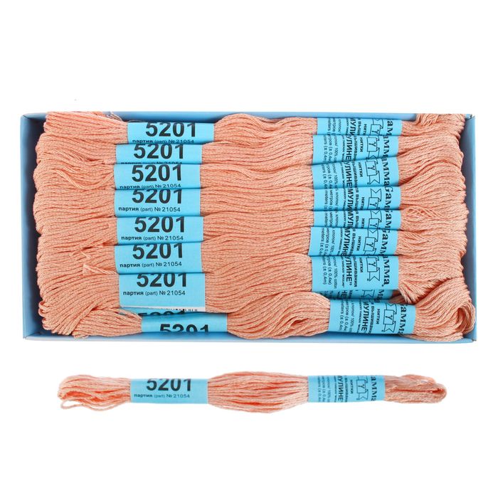 Мулине, №5201, 8±1м, цвет бежевый