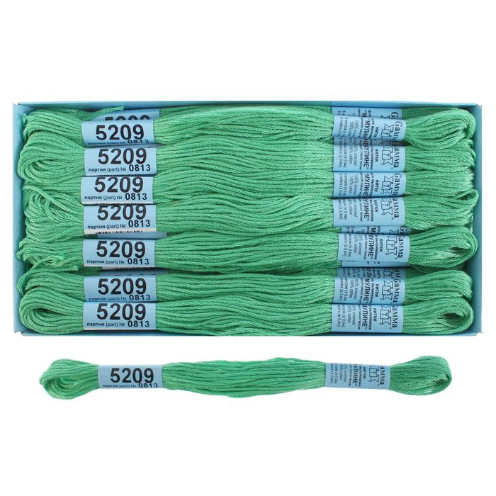 Мулине, №5209, 8±1м, цвет светло-зелёный