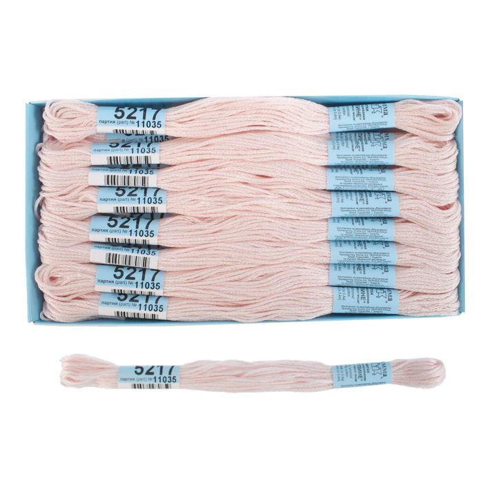 Мулине, №5217, 8±1м, цвет бледно-розовый