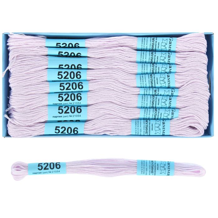 Мулине, №5206, 8±1м, цвет светло-сиреневый