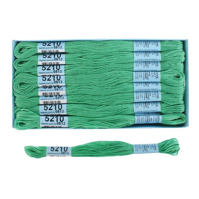 Мулине, №5210, 8±1м, цвет зелёный