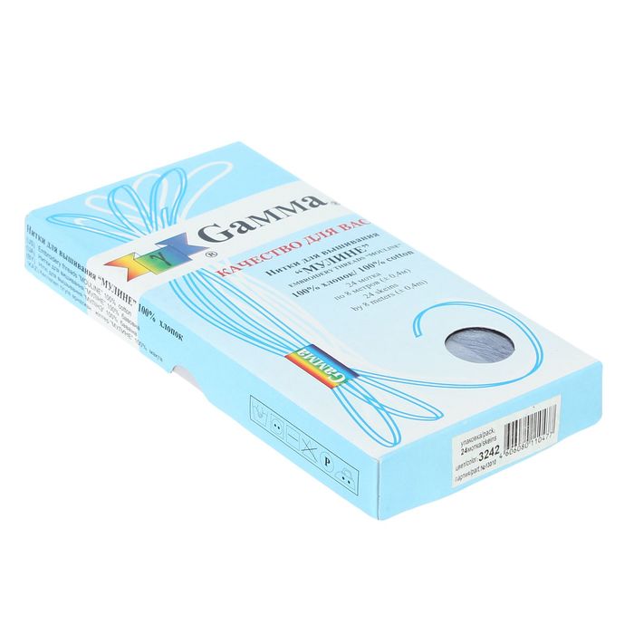 Мулине, №3242, 8±1м, цвет серо-синий