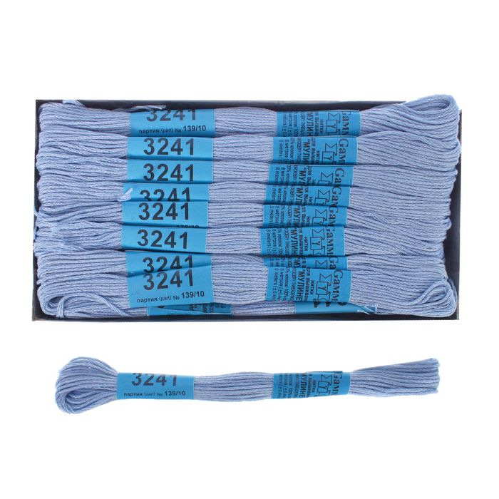 Мулине, №3241, 8±1м, цвет серо-голубой