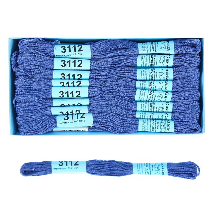 Мулине, №3112, 8±1м, цвет светло-светло-синий
