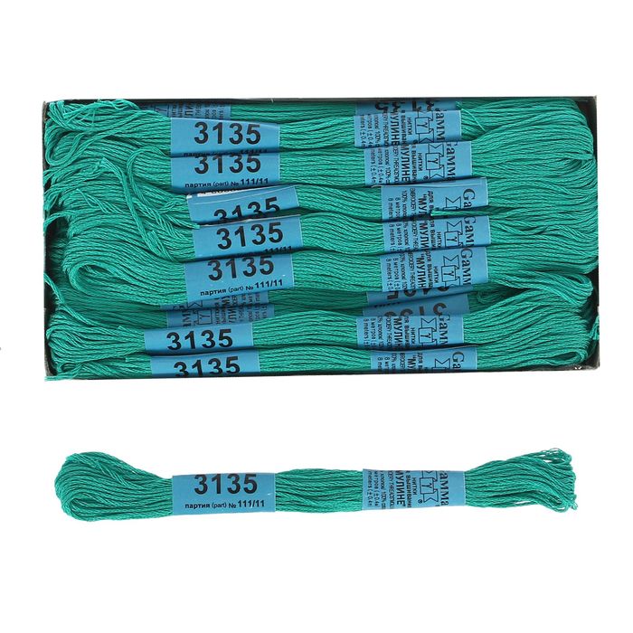 Мулине, №3135, 8±1м, цвет зелёный