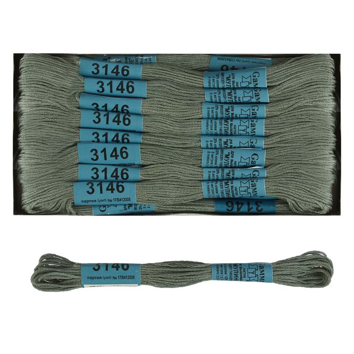 Мулине, №3146, 8±1м, цвет серый