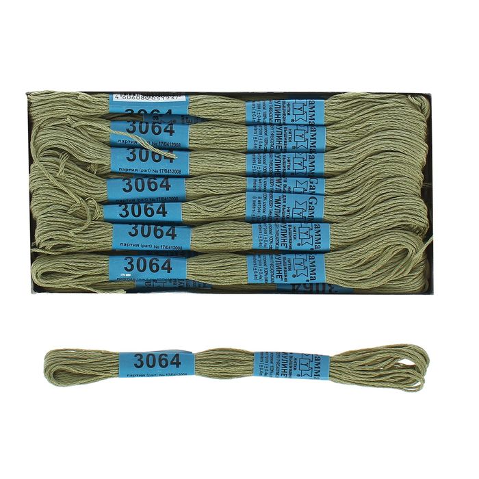 Мулине, №3064, 8±1м, цвет оливковый