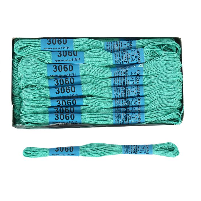 Мулине, №3060, 8±1м, цвет бирюза