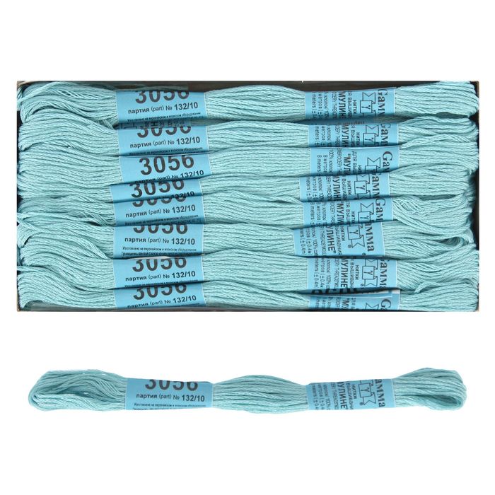 Мулине, №3056, 8±1м, цвет серая бирюза