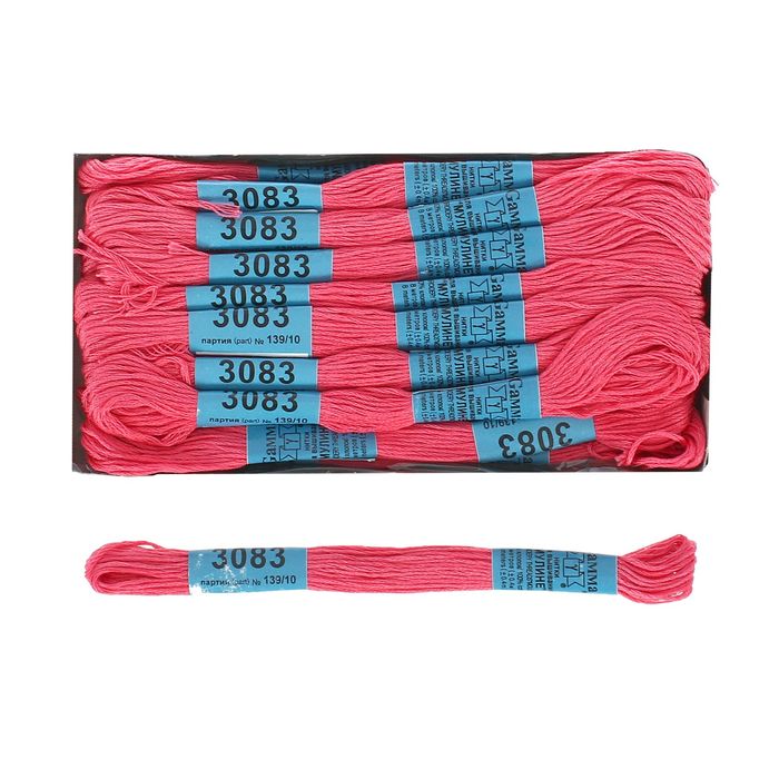 Мулине, №3083, 8±1м, цвет тёмно-тёмно-розовый