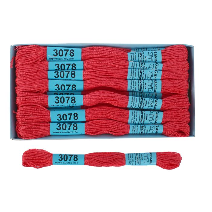 Мулине, №3078, 8±1м, цвет тёмно-розовый