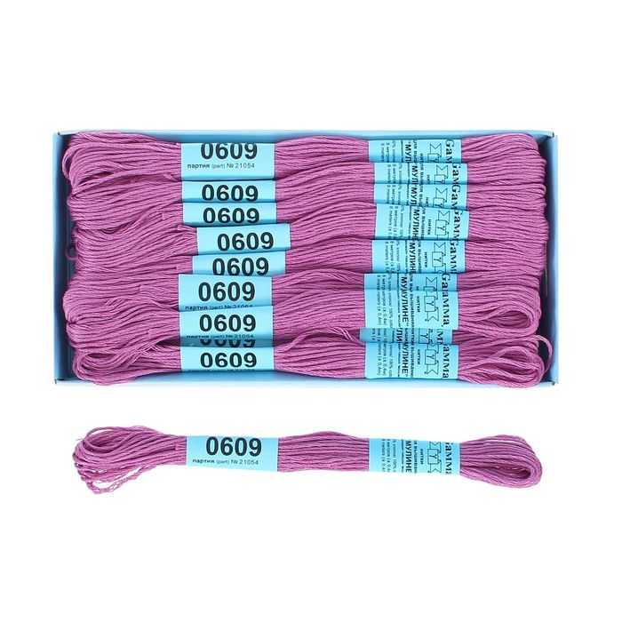 Мулине, №0609, 8±1м, цвет светло-лиловый