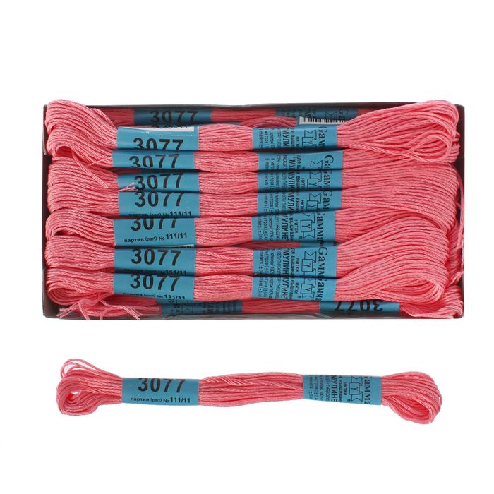Мулине, №3077, 8±1м, цвет розовый