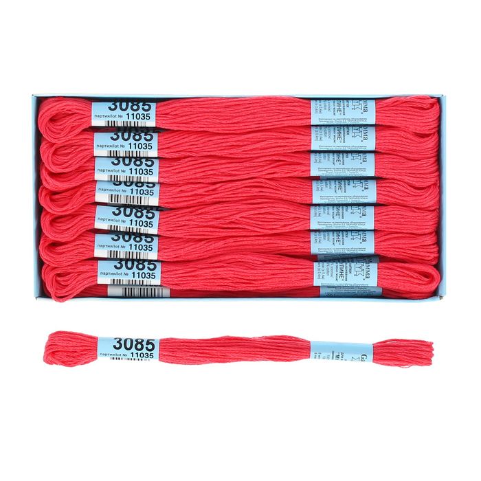 Мулине, №3085, 8±1м, цвет тёмно-тёмно-розовый
