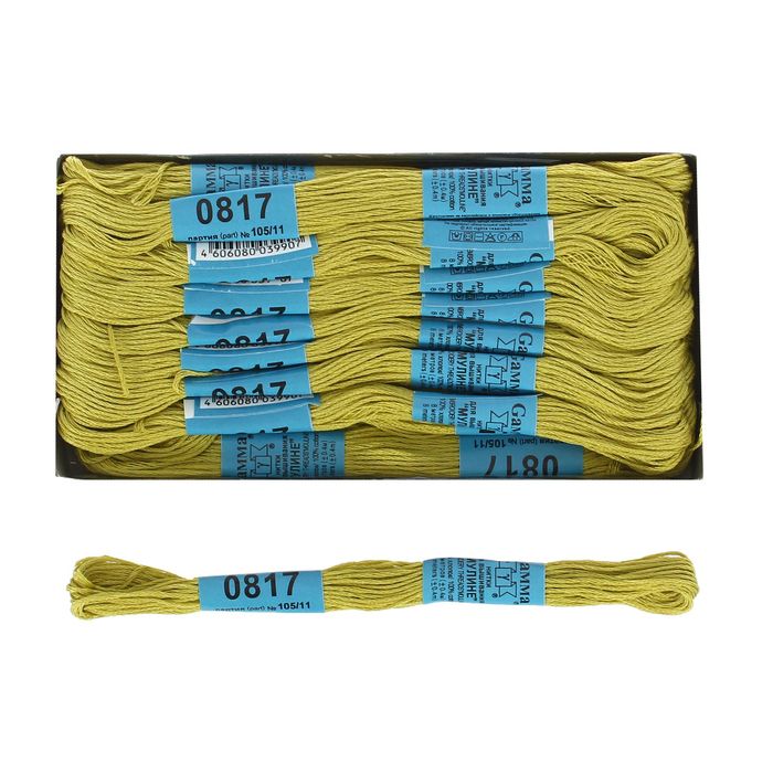 Мулине, №0817, 8±1м, цвет светло-оливковый