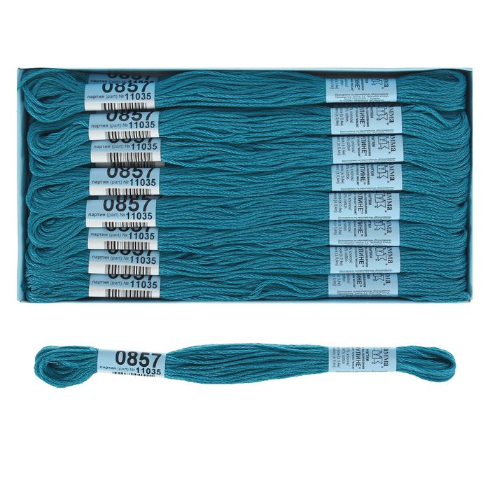 Мулине, №0857, 8±1м, цвет морская волна