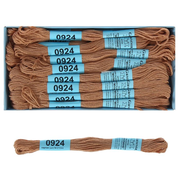 Мулине, №0924, 8±1м, цвет светло-розовый-бежевый