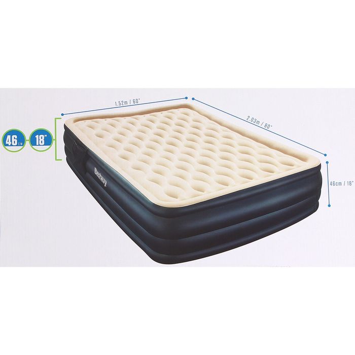 Кровать надувная 203х152х46 см со встроенным насосом (67432) Bestway