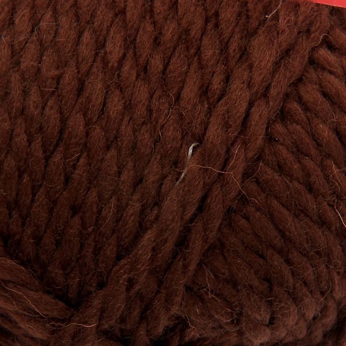 Пряжа "Мелодия" 50% шерсть, 50% акрил 100м/100гр (0412, шоколадный)