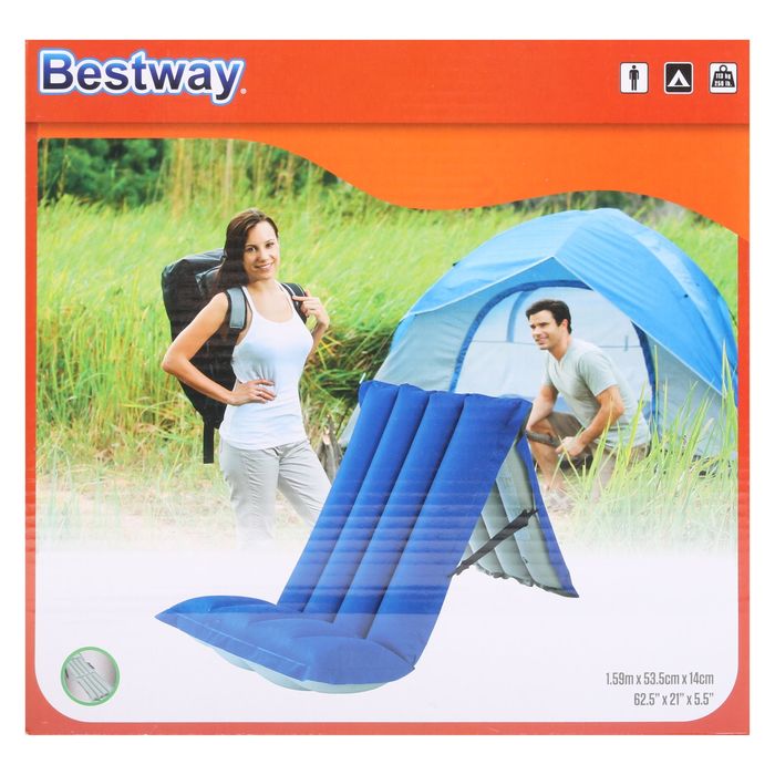 Кресло-матрас для кемпинга надувное 159*53,5*14 см (67013) Bestway