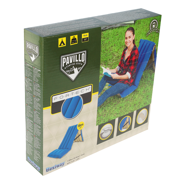 Кресло-матрас для кемпинга надувное 159*53,5*14 см (67013) Bestway