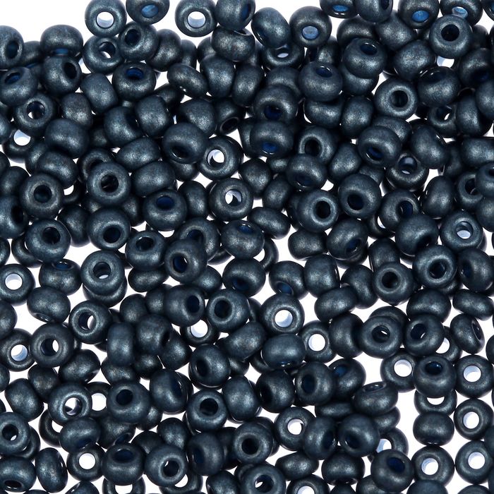 Бисер Gamma круглый, графит, 10/0