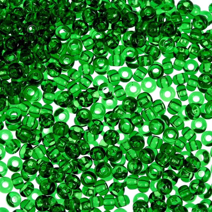 Бисер "GAMMA" круглый 10/0 (В110 т. зеленый)